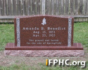 Benedict Grave Stone 1